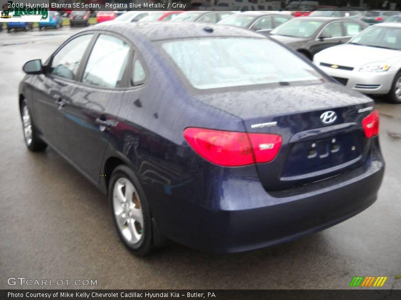 Regatta Blue Metallic / Gray 2008 Hyundai Elantra SE Sedan