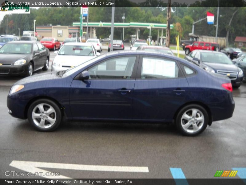Regatta Blue Metallic / Gray 2008 Hyundai Elantra SE Sedan