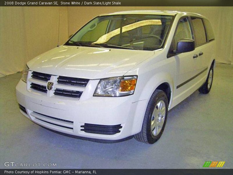 Stone White / Dark Slate/Light Shale 2008 Dodge Grand Caravan SE