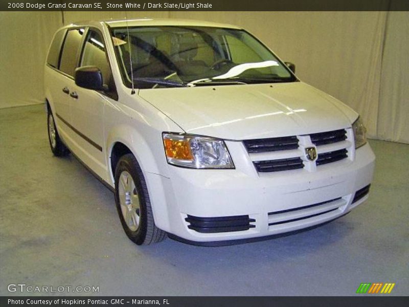 Stone White / Dark Slate/Light Shale 2008 Dodge Grand Caravan SE