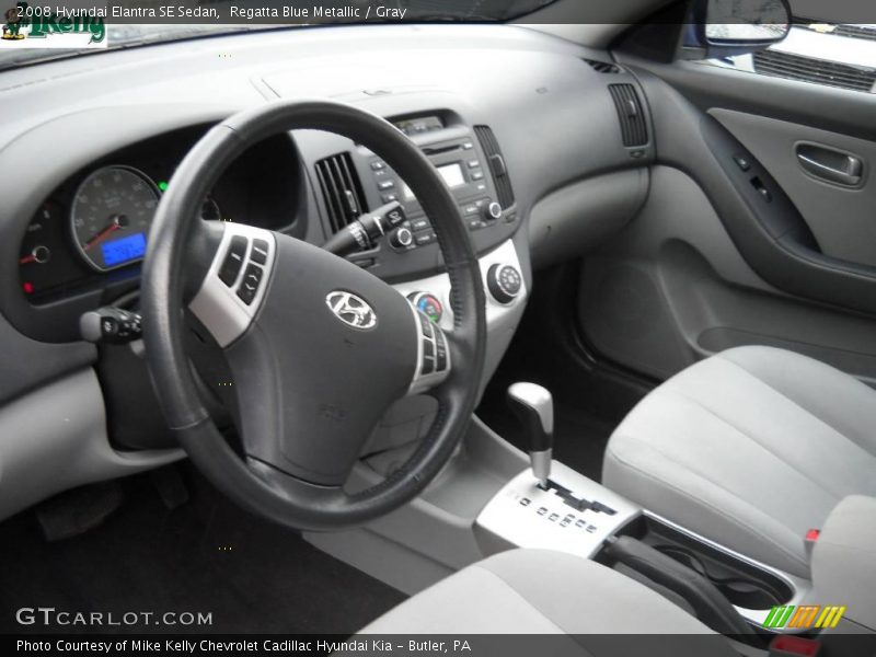 Regatta Blue Metallic / Gray 2008 Hyundai Elantra SE Sedan
