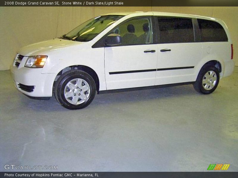 Stone White / Dark Slate/Light Shale 2008 Dodge Grand Caravan SE