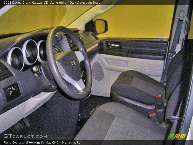 Stone White / Dark Slate/Light Shale 2008 Dodge Grand Caravan SE
