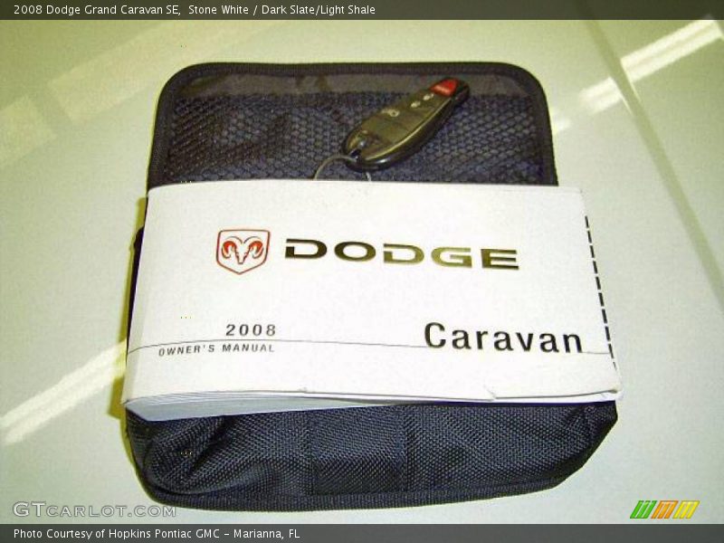 Stone White / Dark Slate/Light Shale 2008 Dodge Grand Caravan SE
