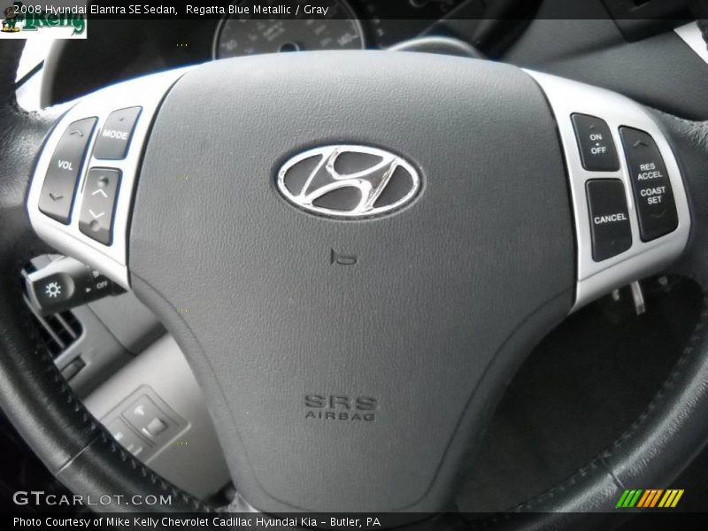 Regatta Blue Metallic / Gray 2008 Hyundai Elantra SE Sedan