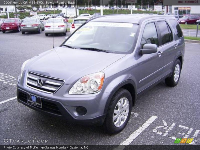 Pewter Pearl / Black 2006 Honda CR-V SE 4WD