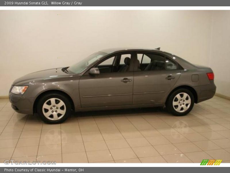 Willow Gray / Gray 2009 Hyundai Sonata GLS