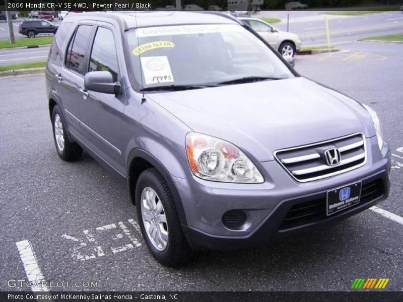 Pewter Pearl / Black 2006 Honda CR-V SE 4WD