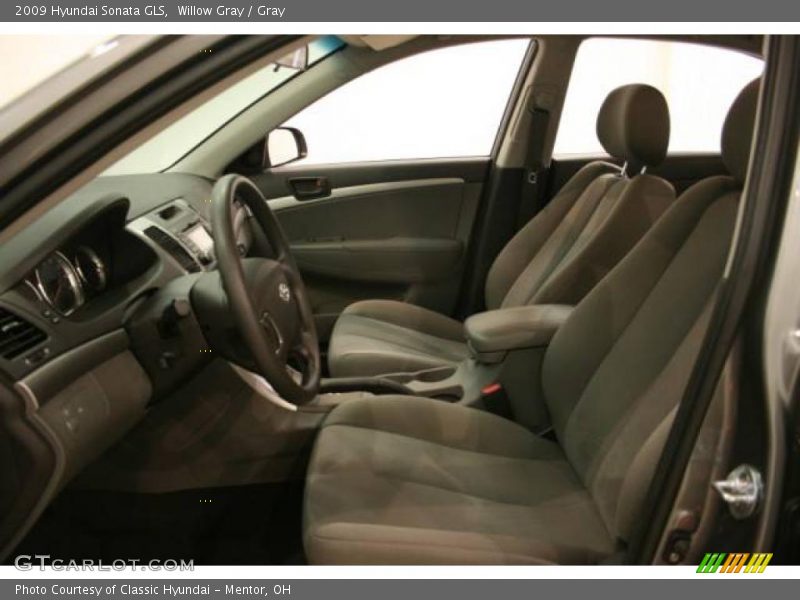 Willow Gray / Gray 2009 Hyundai Sonata GLS