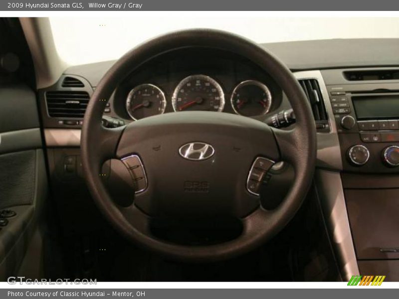 Willow Gray / Gray 2009 Hyundai Sonata GLS