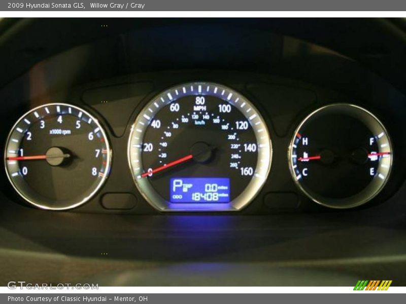 Willow Gray / Gray 2009 Hyundai Sonata GLS