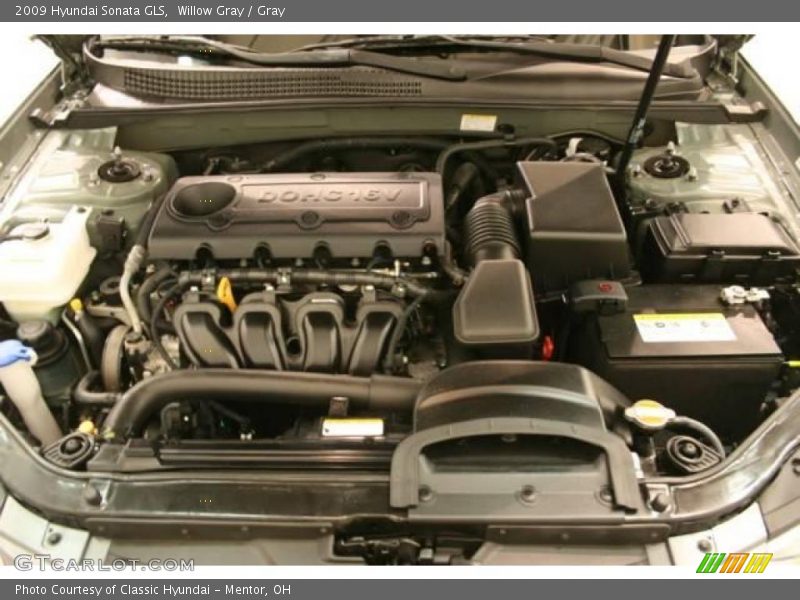 Willow Gray / Gray 2009 Hyundai Sonata GLS
