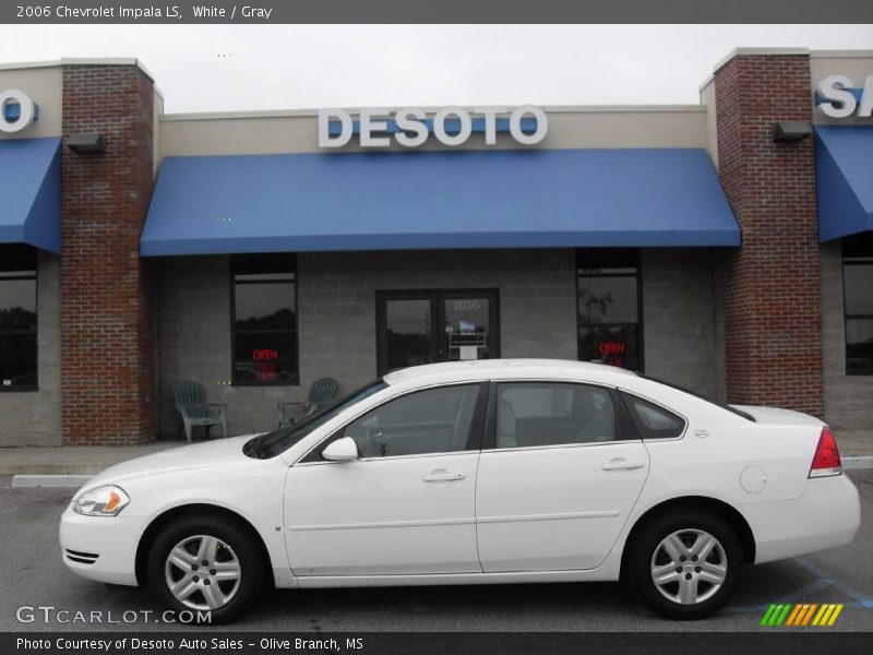 White / Gray 2006 Chevrolet Impala LS