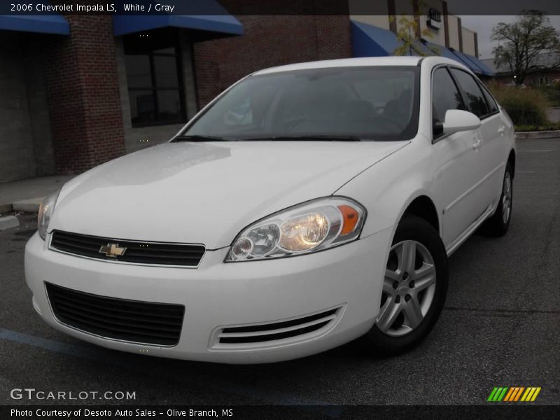 White / Gray 2006 Chevrolet Impala LS