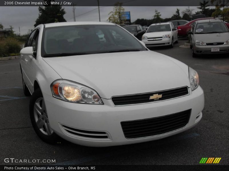 White / Gray 2006 Chevrolet Impala LS