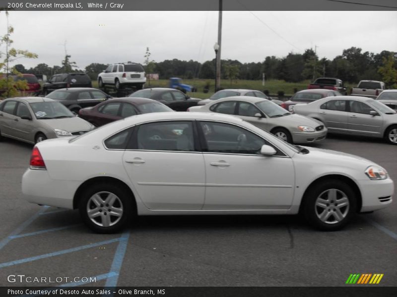 White / Gray 2006 Chevrolet Impala LS
