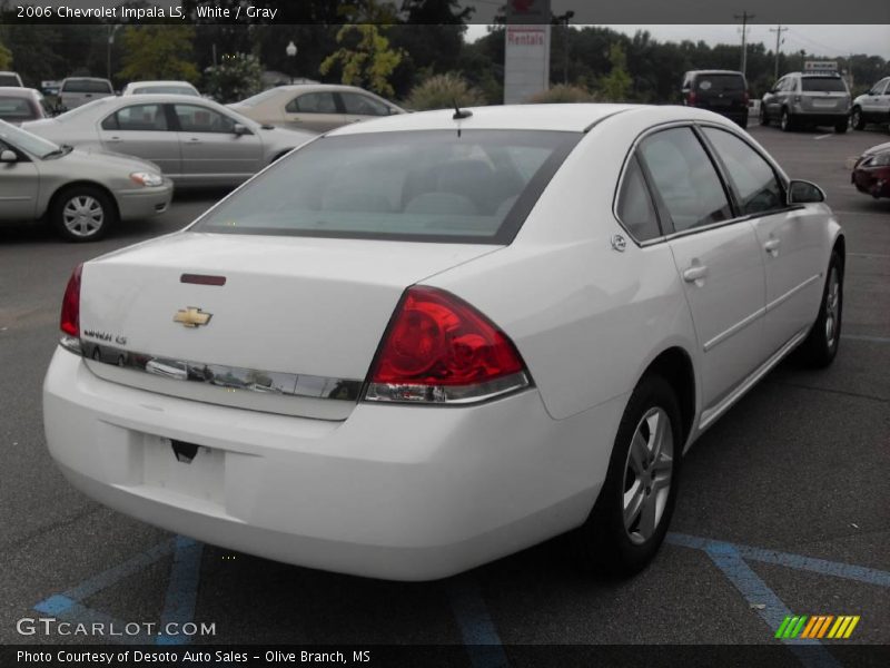 White / Gray 2006 Chevrolet Impala LS