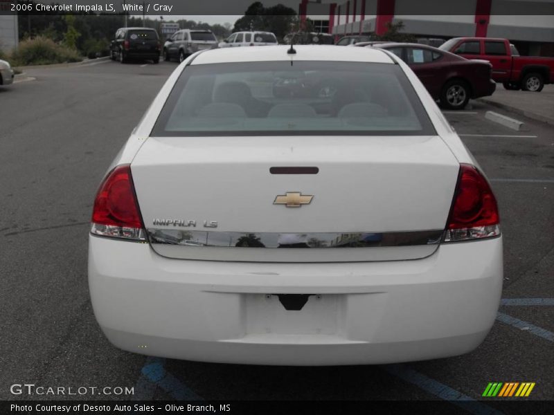 White / Gray 2006 Chevrolet Impala LS