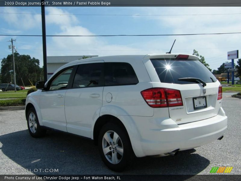 Stone White / Pastel Pebble Beige 2009 Dodge Journey SXT