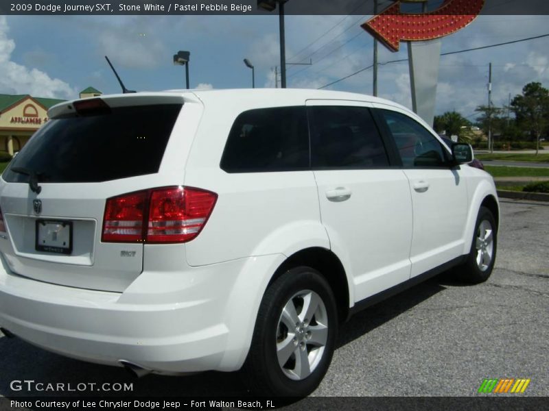 Stone White / Pastel Pebble Beige 2009 Dodge Journey SXT