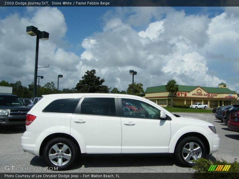 Stone White / Pastel Pebble Beige 2009 Dodge Journey SXT