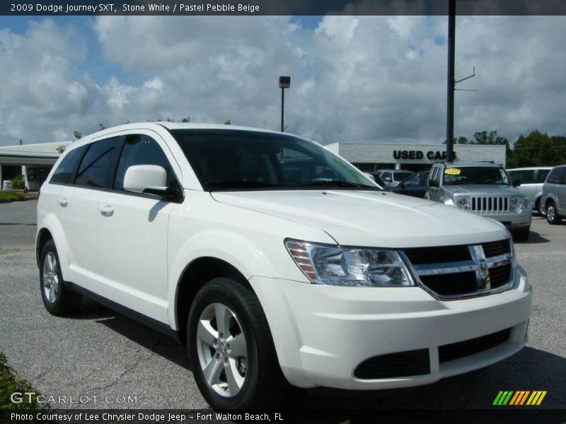 Stone White / Pastel Pebble Beige 2009 Dodge Journey SXT