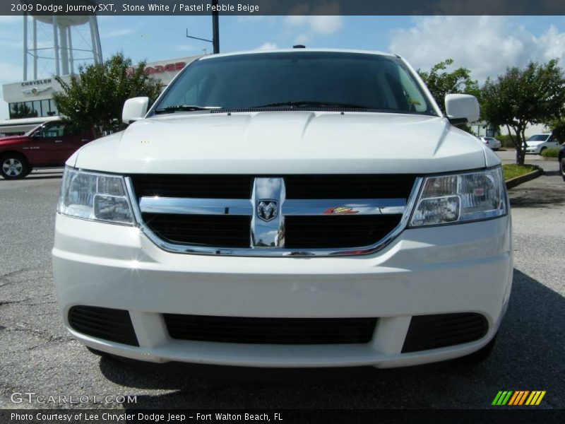 Stone White / Pastel Pebble Beige 2009 Dodge Journey SXT
