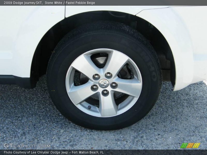 Stone White / Pastel Pebble Beige 2009 Dodge Journey SXT