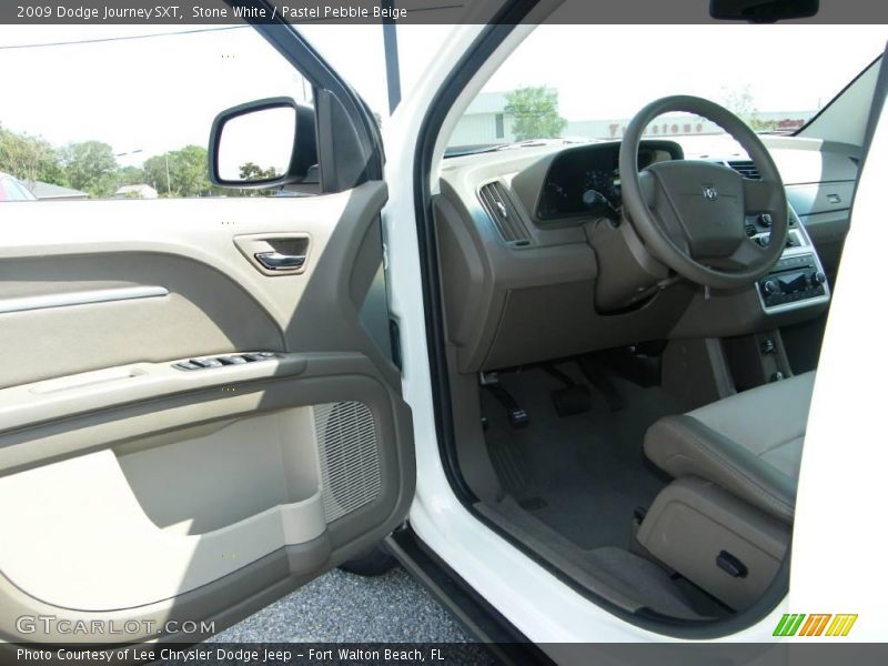 Stone White / Pastel Pebble Beige 2009 Dodge Journey SXT