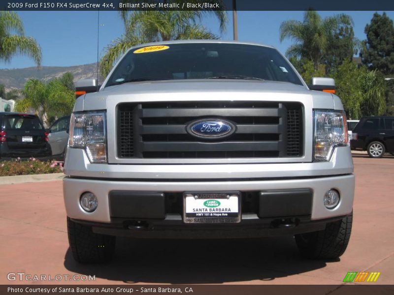 Brilliant Silver Metallic / Black/Black 2009 Ford F150 FX4 SuperCrew 4x4