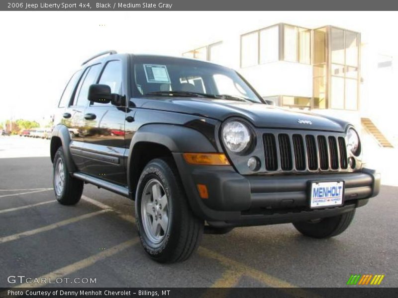 Black / Medium Slate Gray 2006 Jeep Liberty Sport 4x4