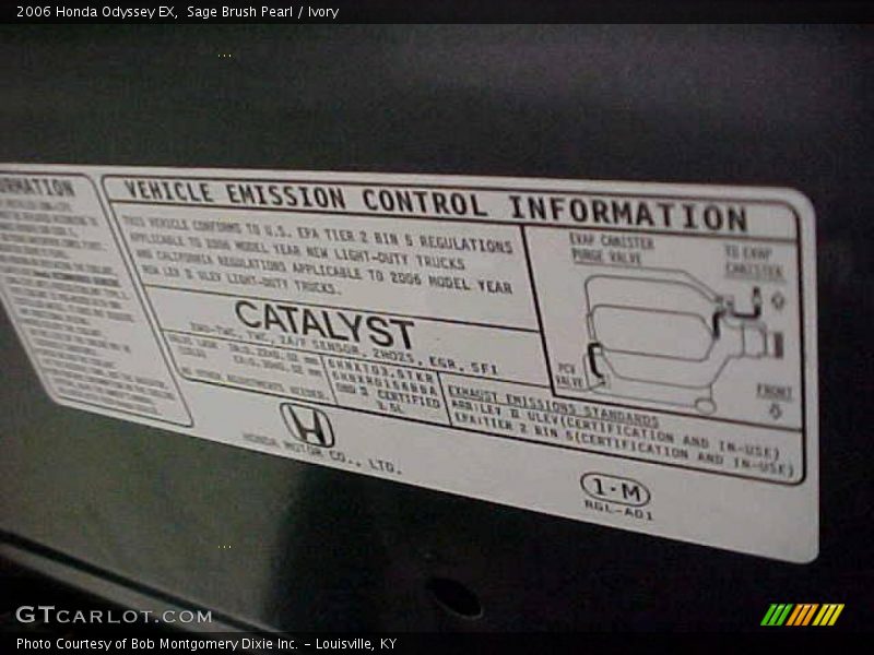 Sage Brush Pearl / Ivory 2006 Honda Odyssey EX
