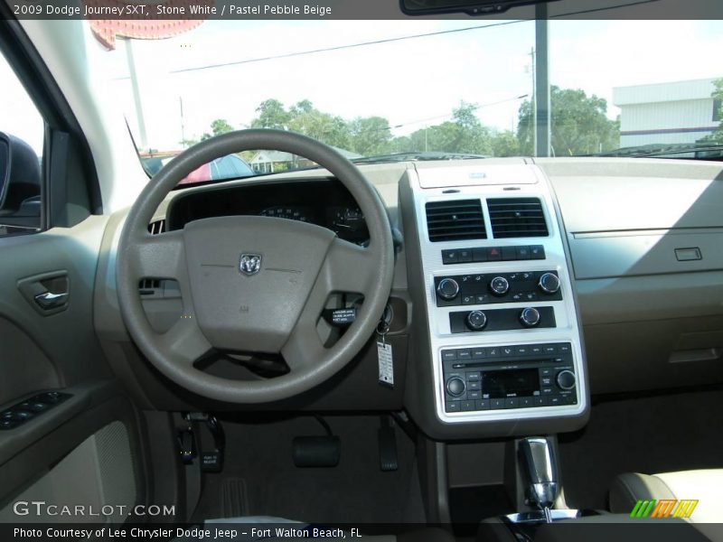 Stone White / Pastel Pebble Beige 2009 Dodge Journey SXT