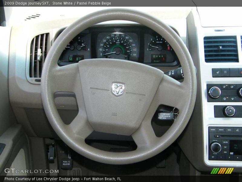 Stone White / Pastel Pebble Beige 2009 Dodge Journey SXT