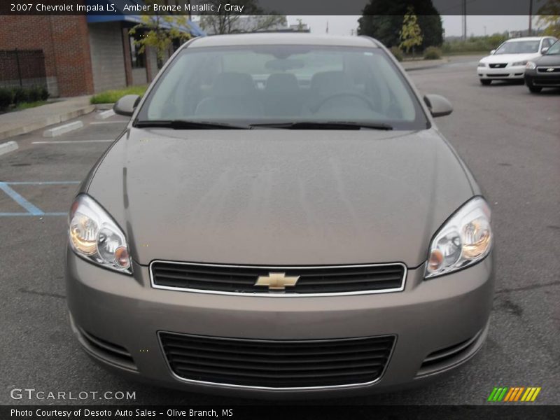 Amber Bronze Metallic / Gray 2007 Chevrolet Impala LS