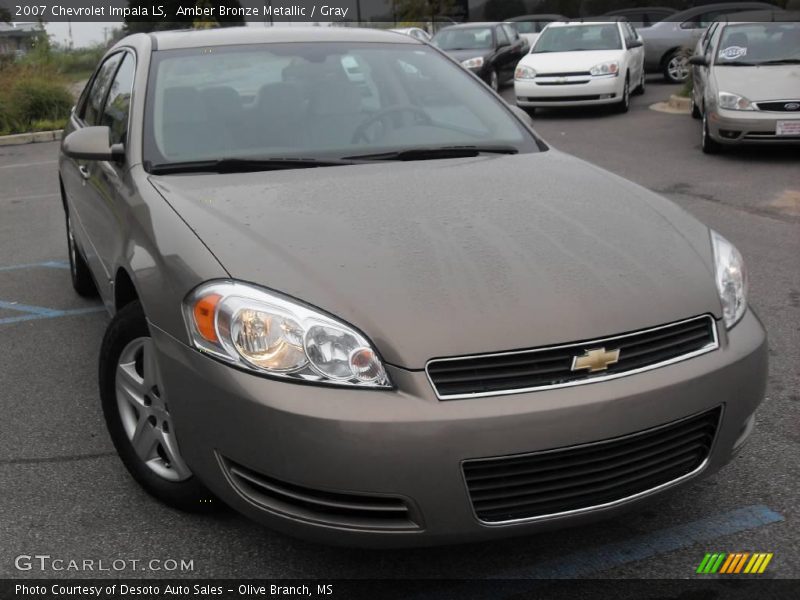 Amber Bronze Metallic / Gray 2007 Chevrolet Impala LS