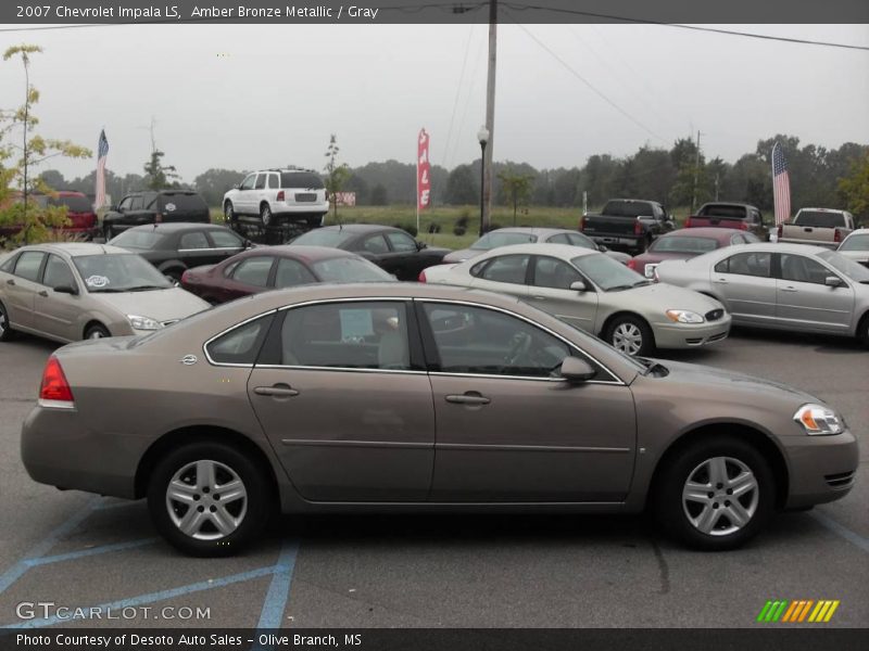 Amber Bronze Metallic / Gray 2007 Chevrolet Impala LS