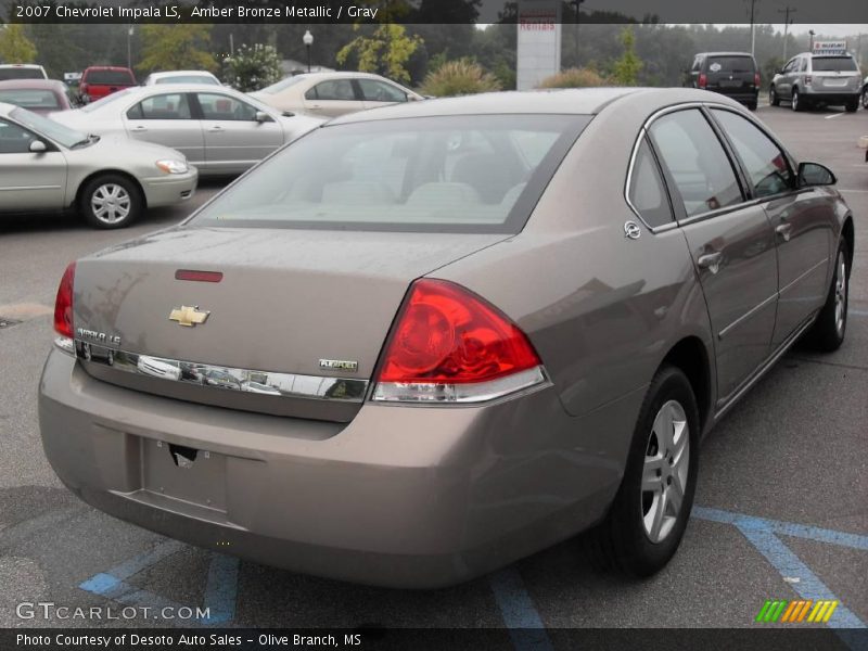 Amber Bronze Metallic / Gray 2007 Chevrolet Impala LS