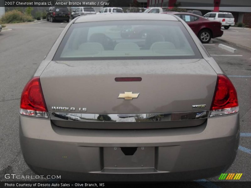 Amber Bronze Metallic / Gray 2007 Chevrolet Impala LS