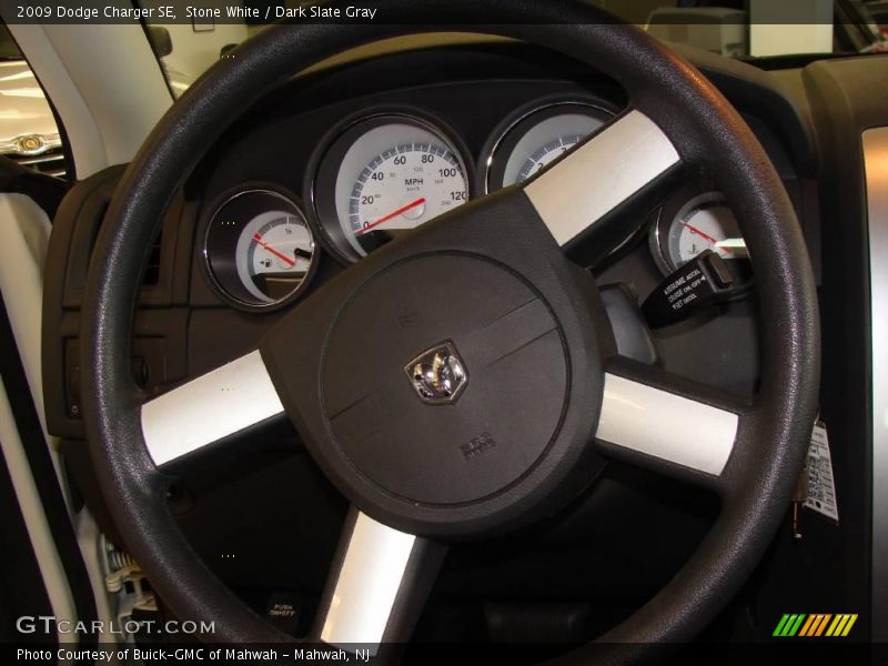 Stone White / Dark Slate Gray 2009 Dodge Charger SE