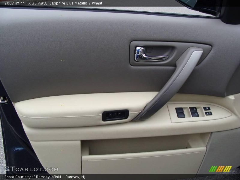 Sapphire Blue Metallic / Wheat 2007 Infiniti FX 35 AWD