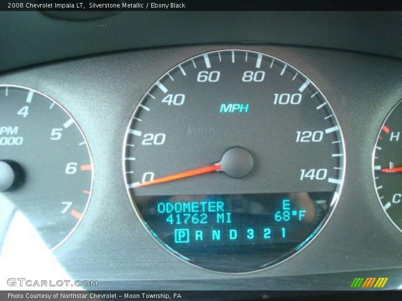 Silverstone Metallic / Ebony Black 2008 Chevrolet Impala LT