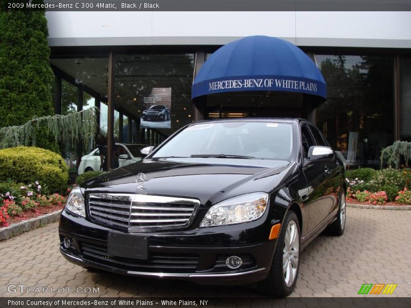 Black / Black 2009 Mercedes-Benz C 300 4Matic