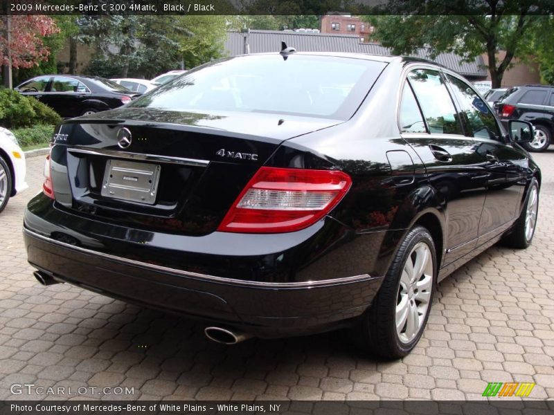 Black / Black 2009 Mercedes-Benz C 300 4Matic