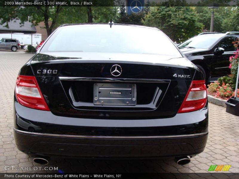 Black / Black 2009 Mercedes-Benz C 300 4Matic