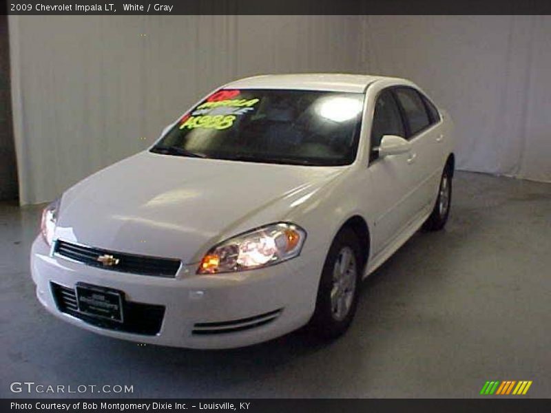 White / Gray 2009 Chevrolet Impala LT