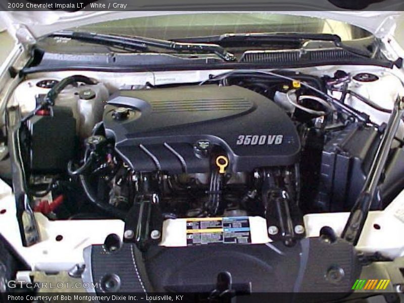 White / Gray 2009 Chevrolet Impala LT
