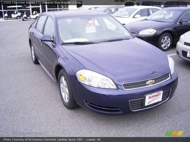 Imperial Blue Metallic / Gray 2009 Chevrolet Impala LT