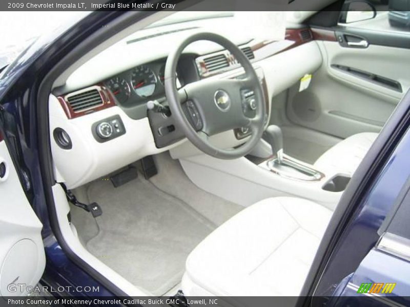 Imperial Blue Metallic / Gray 2009 Chevrolet Impala LT