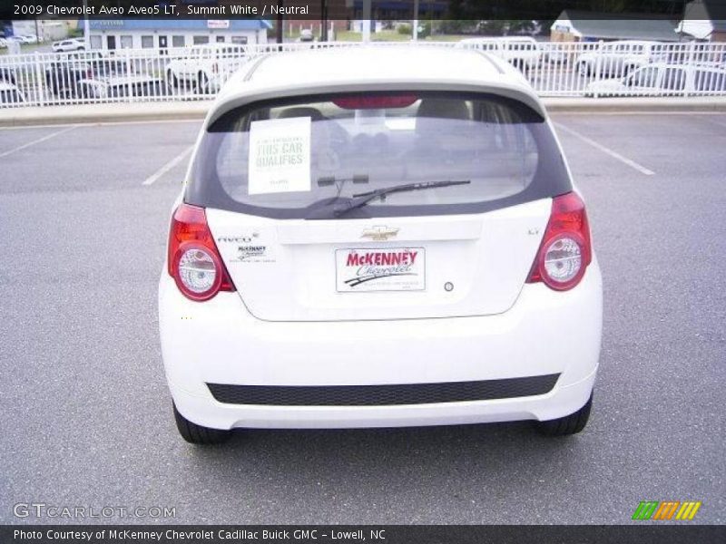 Summit White / Neutral 2009 Chevrolet Aveo Aveo5 LT
